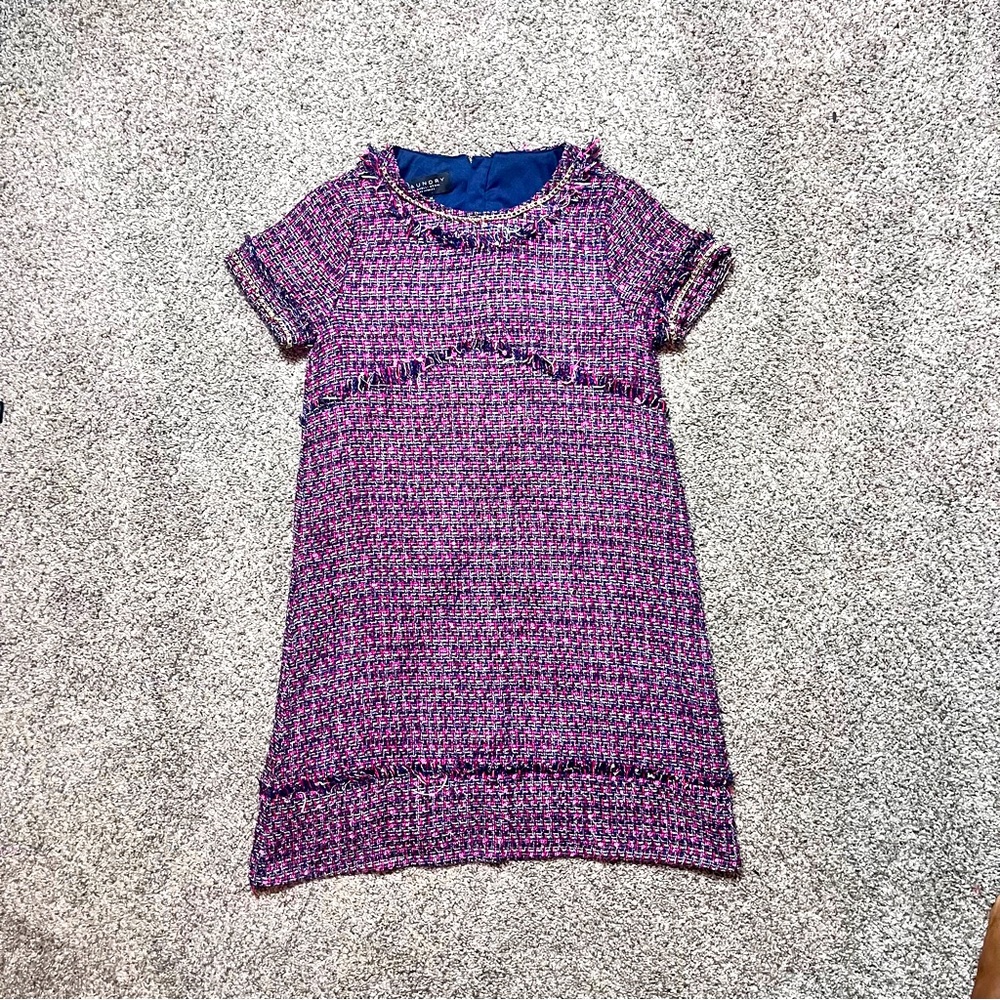 Laundry by Shelli Seagal Tweed Pink and Blue Dress